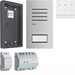 Deurintercom-set Elcom Hager Set deurcommunicatie, audio, 2-draads, 1 deelnemer, buitenstation opbo REB321X